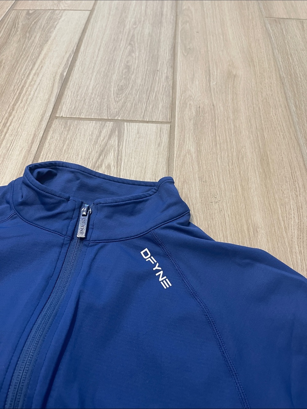 DFYNE Zippy Full Zip Longline Seamless Jacket Enchanted Blue Sz S - Picture 9 of 14